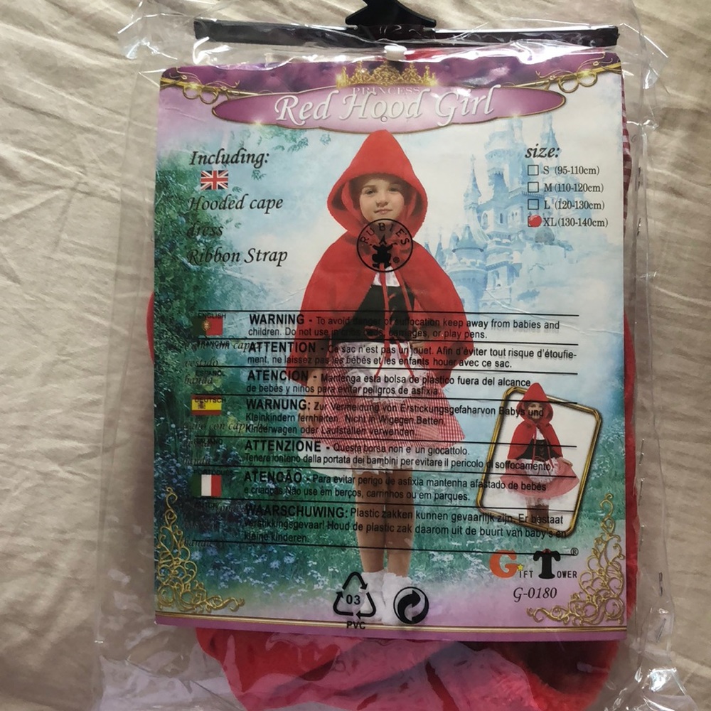 Red hood girl costume